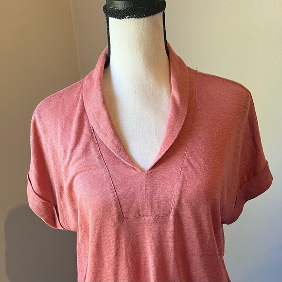 Jones & Co. Jones New York 100% Linen Rose Blouse Women’s Size Small NWT - Picture 3 of 7